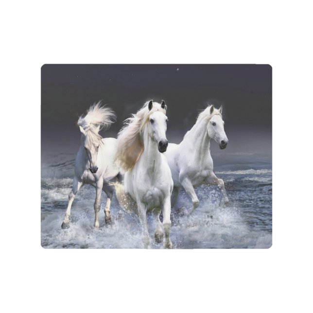 ウマランニングーズ装飾用クッション メタルプリント (正面)