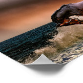 ウマランニングーズ・イン・ザ・サーフ ポスター (角)