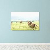 ウマランニングーズ キャンバスプリント (インサイチュ (ウッドフロア))