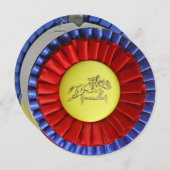 ウマリボン第13回誕生日パーティーの招待 招待状 (正面/裏面)