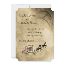 ウマンドキャリッジ結婚式招待状