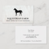 ウマ乗馬券 名刺 (正面/裏面)