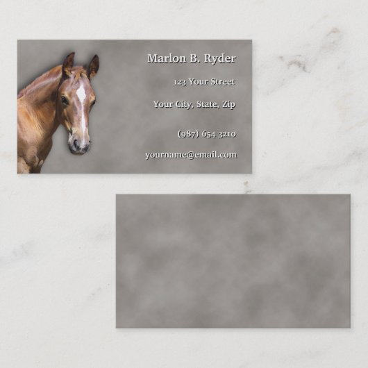 ウマ名刺 名刺 (正面/裏面)