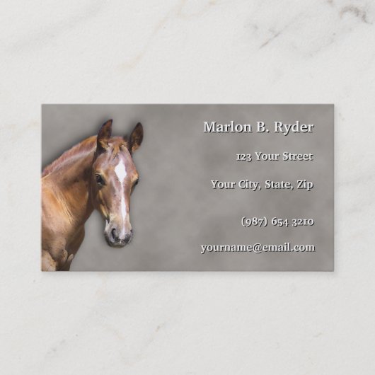 ウマ名刺 名刺 (正面)