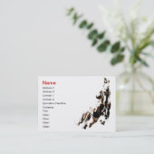 ウマ名刺 名刺 (スタンド正面)