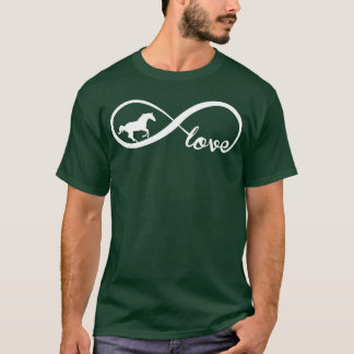 ウマ好きな人へのギフト 無限の愛 無限大 おもしろい Tシャツ