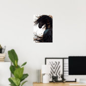 ウマ威厳のあるフライアシアンポスターアートby Bihrle ポスター (ホームオフィス)