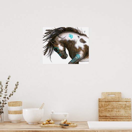 ウマ威厳のあるーポスターアートby Bihrle ポスター (キッチン)