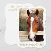 ウマ招待状 (正面/裏面)