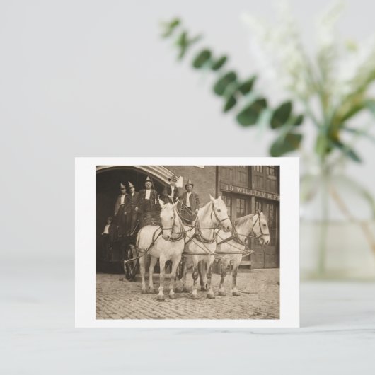 ウマ描フックラダーファイヤー – ヴィンテージ ポストカード (スタンド正面)