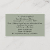 ウマ科のな物理療法家 名刺 (裏面)