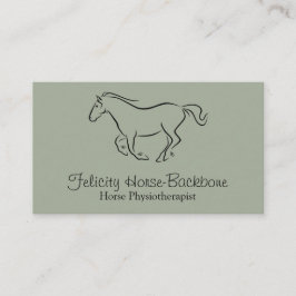 ウマ科のな物理療法家 名刺
