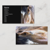 ウマ科のな精神lか馬関係ビジネス 名刺 (正面/裏面)