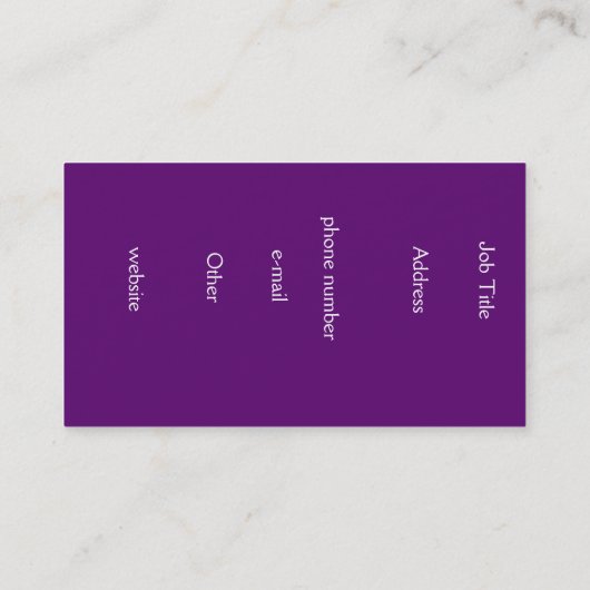 ウマ科のなDreams~ 名刺 (裏面)