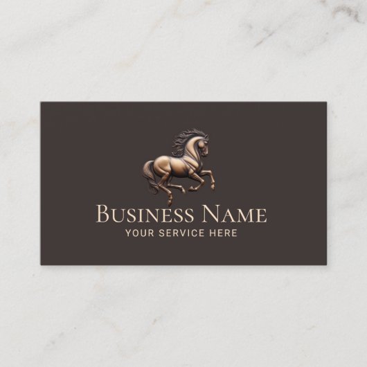 ウマ科のカイロプラクター馬の訓練の馬術 名刺 (正面)