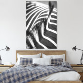 ウマ科のストライプ写真 キャンバスプリント (インサイチュ (寝室))