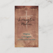 ウマ科のセラピー馬牧場ロゴ名刺 名刺 (正面)