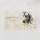 ウマ科のヴィンテージホースデイジーパーソナライズされた馬術団 名刺 (正面)