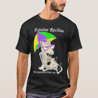 ウマ科の暗いワイシャツは横たわります Tシャツ