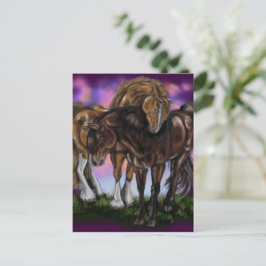 ウマ科の献身～バレンタインデーはがき シーズンポストカード (スタンド正面)