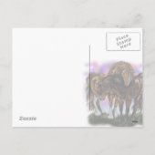 ウマ科の献身~バレンタインデーはがき シーズンポストカード (裏面)