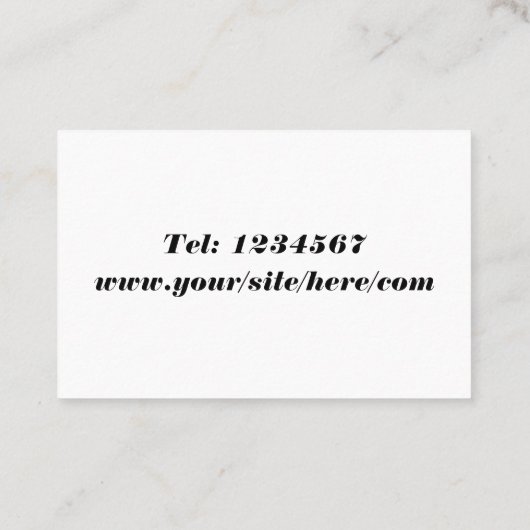 ウマ科の青気に馬 名刺 (裏面)