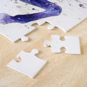 ウマ素晴らしウウォーター（ばちゃばちゃ）跳ねる絵画ズ ジグソーパズル (側面)