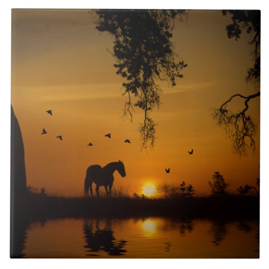 ウマ素晴らしーオークツリーカントリー タイル (正面)