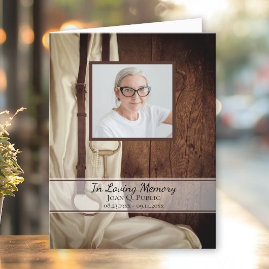 ウマ素朴ビットウェスタン葬儀記念悔やみや弔慰 サンキューカード