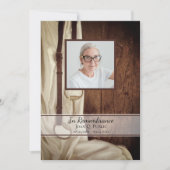 ウマ素朴ビットサテンウェスタン命日 招待状 (正面)