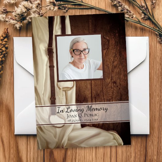 ウマ素朴ビットサテン葬儀記念悔やみや弔慰 サンキューカード