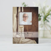 ウマ素朴ビットサテン葬儀記念悔やみや弔慰 サンキューカード (スタンド正面)