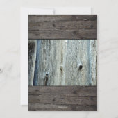 ウマ素朴フォト子供の誕生日招待状 招待状 (裏面)