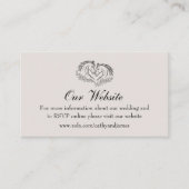ウマ素朴ンカントリー西結婚のウェブサイト エンクロージャーカード (正面)