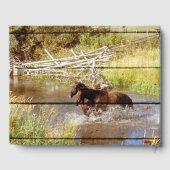 ウマ素朴ーズ付きウッドゲストハウス ゲストブック (裏面)