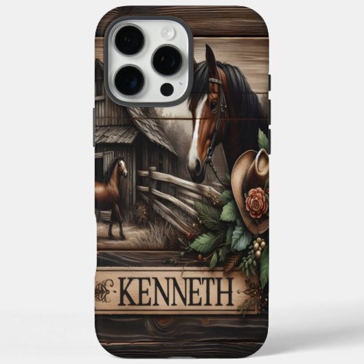 ウマ素朴ー・ファーム・サイン Case-Mate iPhoneケース (裏面)