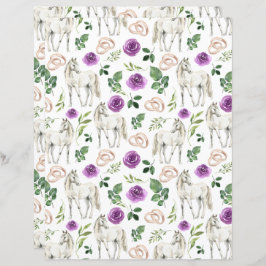 ウマ結婚ス・スクラップブック紙イン・ホワイト