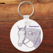 ウマ絵を描キーチェーン キーホルダー (正面)