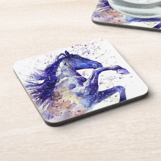ウマ芸術的ウウォーター(ばちゃばちゃ)跳ねる絵画ズ コースター (左側)