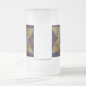 ウマ荷車を引くロゼットマグ フロストグラスビールジョッキ (中央)