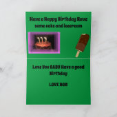 ウマ誕生日 カード (内部)