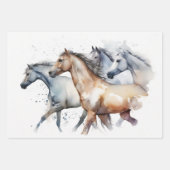 ウマ走ズスルーウォーターカラーリバー ラッピングペーパーシート (正面2)