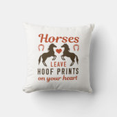 ウマ離れホフプリントオンハート クッション (正面)