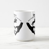 ウマ離れーホフプリントオンハート コーヒーマグカップ (中央)