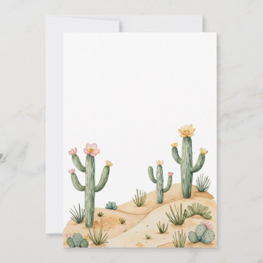 ウマ5thバースデーパーティーのカウボーイ 招待状 (裏面)