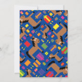 ウマ・アニマル・キッドのバースデーパーティ招待状 招待状 (裏面)