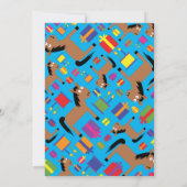 ウマ・アニマル・キッドのバースデーパーティ招待状 招待状 (裏面)