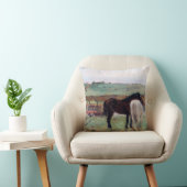 ウマ・イン・ア・メドウ，エドガー・デガ クッション (椅子)