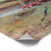 ウマ・イン・ア・メドウ，エドガー・デガ ポスター (角)