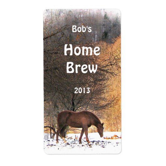 ウマ・イン・ウィンター・ビールラベル ラベル (正面)